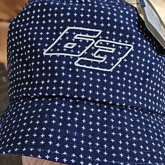 New w tags MERCEDES F-1 team LOGO KONNICHIWA BUCKLE HAT blue white OS - Picture 3 of 9